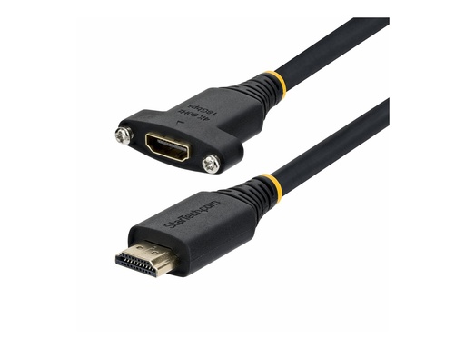[HDMI2PNLFM-180CM] StarTech.com Startech - High Speed - HDMI-Verlängerungskabel mit Ethernet - HDMI männlich zu HDMI weiblich - 1.8 m - Schwarz - Panelmontage, 1440p (UWQHD)