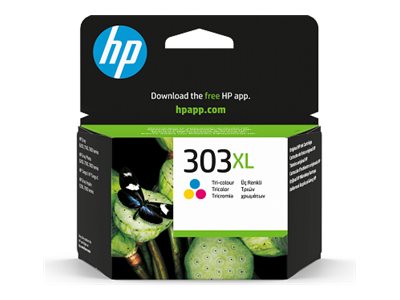 [T6N03AE#30A] HP 303XL - 10 ml - Hohe Ergiebigkeit - Farbe (Cyan, Magenta, Gelb)