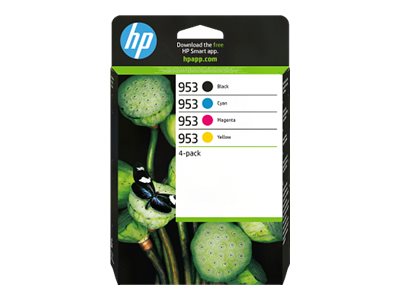 [6ZC69AE#LS1] HP 953 - 4er-Pack - Schwarz, Gelb, Cyan, Magenta