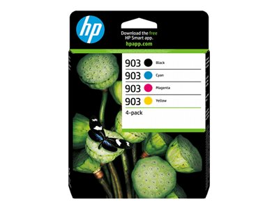 [6ZC73AE#LS1] HP 903 - 4er-Pack - Schwarz, Gelb, Cyan, Magenta