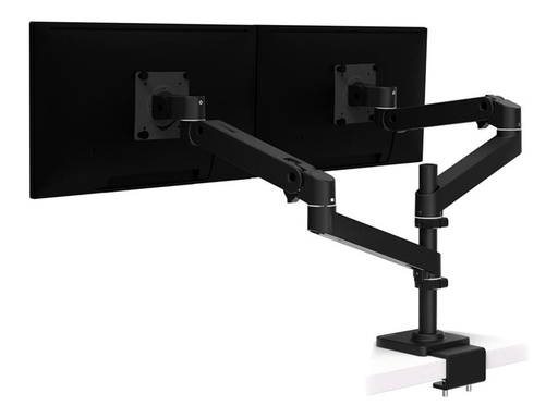 [45-714-292] Ergotron LX Pro - Befestigungskit (Doppelgelenkarm) - modular - für 2 LCD-Displays - mit flachem C-Klemmen - Schwarz - Bildschirmgröße: bis zu 61 cm (bis zu 24 Zoll)
