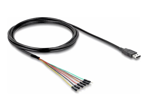 [63986] Delock Kabel USB / seriell - USB (M) zu 6-poliges TTL (M)