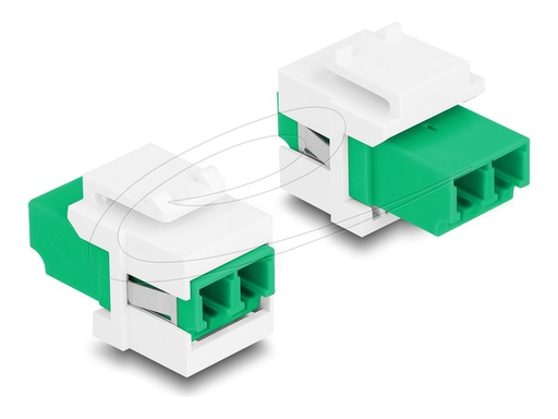 [87066] Delock Keystone-Modul - LC Single-Modus (W)