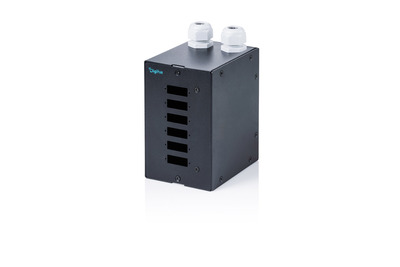 [DN-96990] DIGITUS LWL Hutschienen verteiler, 6 Port, SC DX/LC Quad, Schwarz