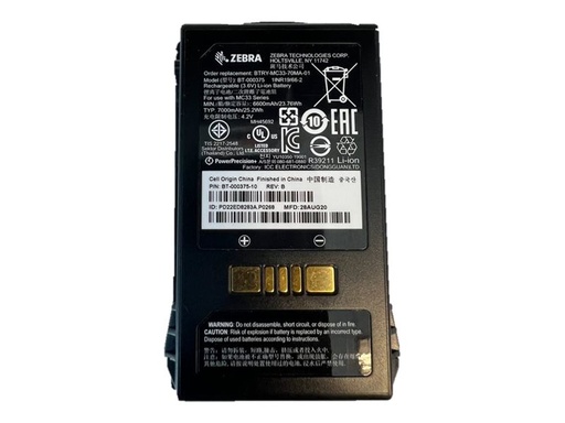 [BTRY-MC3X-70MA-10] Zebra Batterie - powerprecision plus - 7000 mAh (Packung mit 10)