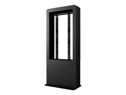 [KIPC2540B-EUK] Peerless Portrait Back-to-Back Kiosk KIPC2540B-EUK - Aufstellung - für 2 LCD-Displays/AV-Systeme - verriegelbar - Aluminium, Stahl - Glanzschwarz - Bildschirmgröße: 101.6 cm (40")