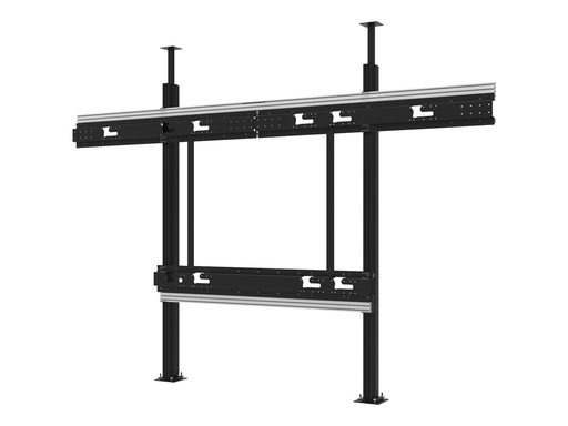 [DS-LEDKBD-LAEC-136] Peerless AV SEAMLESS Kitted+ Series - Befestigungskit - modular - für dvLED Videowand - Schraubbefestigung - Aluminium - Schwarz, Silber - Bildschirmgröße: 345.4 cm (136")