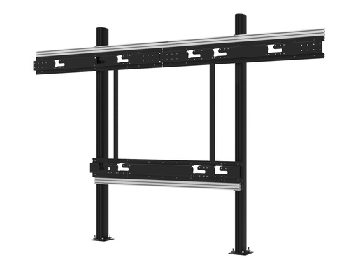 [DS-LEDKFS-LAEC-136] Peerless AV SEAMLESS Kitted+ Series - Befestigungskit - modular - für dvLED Videowand - Aluminium - Schwarz, Silber - Bildschirmgröße: 345.4 cm (136")