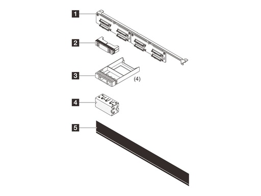 [4XH7A96833] Lenovo Server 8-Bay 2,5" SAS/SATA Backplane-Kit