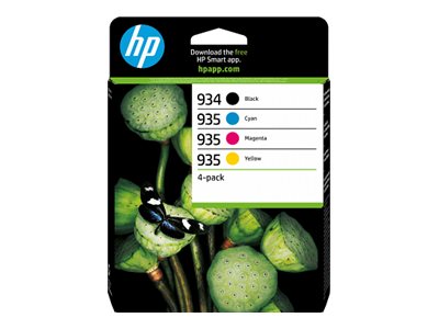 [6ZC72AE#LS1] HP 934/935 - 4er-Pack - Schwarz, Gelb, Cyan