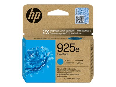 [4K0W0PE#LS1] HP 925e EvoMore - 9.5 ml - Cyan - original -