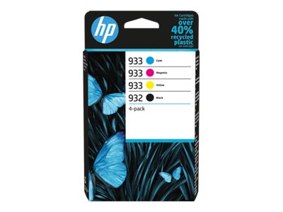 [6ZC71AE#LS1] HP 932/933 Combo Pack - 4er-Pack - Schwarz, Gelb, Cyan, Magenta