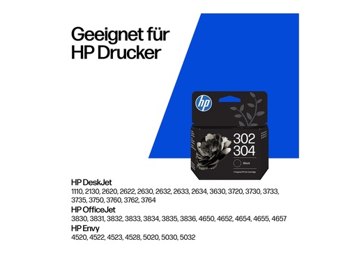[B7RT8AE] HP 302XL/304XL - 7 ml - Hohe Ergiebigkeit - Farbe (Cyan, Magenta, Gelb)