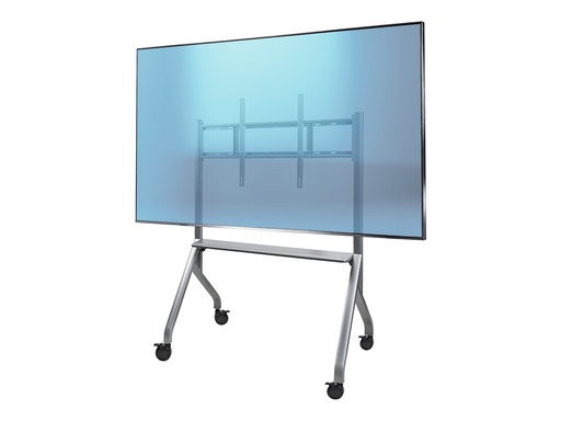 [ELB1-TV-CART] StarTech.com Wagen - Easel - für Flachbildschirm - height-adjustable, 3" lockable wheels - Aluminium, Stahl - Space-grau - Bildschirmgröße: 165.1 - 254 cm (65"-100")