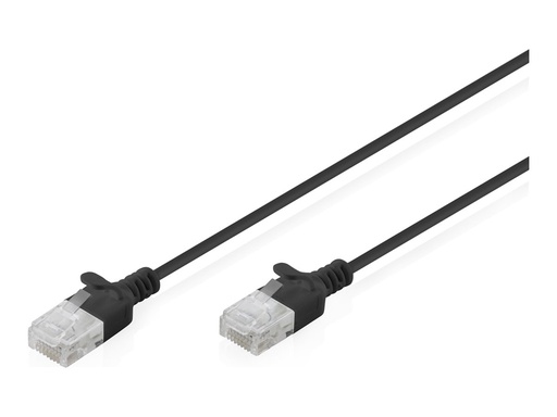 [DK-1618-050S-BL] DIGITUS CAT 6 U-UTP Slim Patchkabel, 5 m, Schwarz