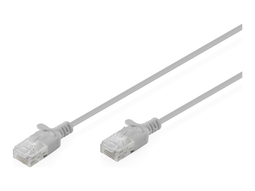 [DK-1618-003S] DIGITUS CAT 6 U-UTP Slim Patchkabel, 0,3 m, Grau