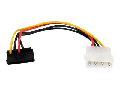 [SATAPOWADAPR] StarTech.com 6in 4 Pin LP4 to Right Angle SATA Power Cable Adapter - LP4 to SATA - 6in LP4 to SATA Cable - 4 pin to SATA - Netzteil - SATA-Stromstecker (M)