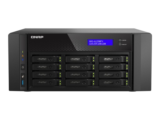 [QAI-H1290FX-7302P-128G] QNAP Desktop 12Bay SATA single PSU