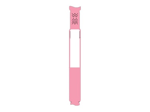 [10015359-PK] Zebra Z-Band UltraSoft - Kunststoff - ultraweich - permanenter Klebstoff - beschichtet - pink - 19.05 x 152.4 mm 303 Etikett(en) (1 Rolle(n)