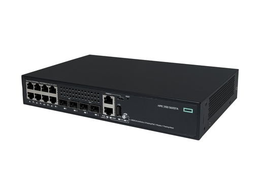 [S6X57A#ABB] HPE Networking Comware 2150 8p 10M/100M/1G PoE+ 2p SFP 1G 2p SFP+ 1G/10G 125W - Switch - L3 - managed - 8 x 10/100/1000Base-T (PoE+)