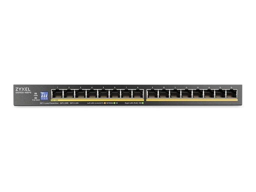 [GS1100-16EPS-EU0101F] ZyXEL GS1100-16EPS - Switch - 16 x 10/100/1000 (1 PoE)