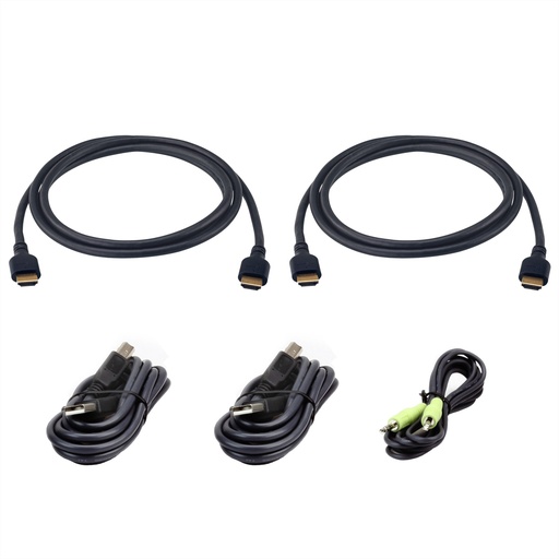 [2L-7D02UH21X5] ATEN Secure KVM cable kit 2x Ultra High Speed HDMI Cable - Kabel-/Adapterset - Audio/Multimedia