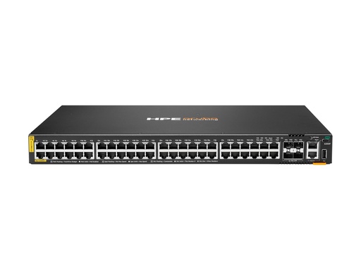 [JL728B#B2C] HPE Aruba Networking CX 6200F 48G Class4 PoE 4SFP+ 740W Switch - Switch - max. Stapelentfernung 10 km - L3 - managed - 48 x 10/100/1000 (PoE+)