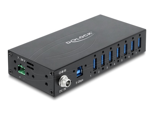[60791] Delock Hub - industriell, 5 Gbps, mit 8kV ESD-Schutz