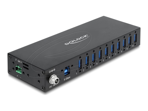 [60792] Delock Hub - industriell, 5 Gbps, mit 8kV ESD-Schutz