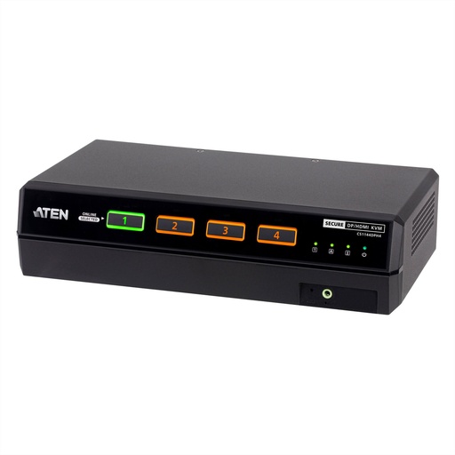 [CS1144DPH4] ATEN CS1144DPH4 USB 5K DP HDMI Dual Display Secure KVM PSD PP V4.0 - KVM-Umschalter - 4-Port