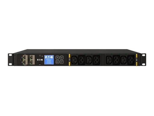 [EHSWFC20G] Eaton G4 - Stromverteilungseinheit (Rack - einbaufähig) - mit Schaltung - Wechselstrom 200-240 V - 3.7 kW - 1-phasig - Ethernet 10/100/1000, serial - Eingabe, Eingang IEC 60320 C20 16A - Ausgangsanschlüsse: 8 (4 x IEC 60320 C13, 4 x IEC 60320 C39)