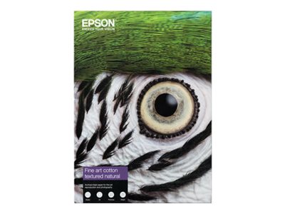 [C13S450282NQ] Epson Fine Art II - Baumwolle - strukturiert matt - 515 Mikron - Natural White - A3 Plus (329 x 483 mm)
