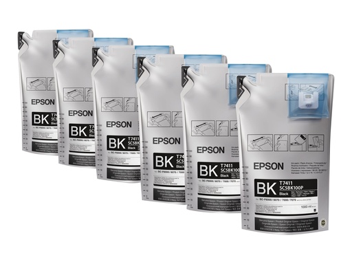 [C13T741100] Epson T7411 - 6er-Pack - 1 L - Schwarz - original