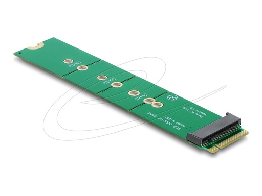 [64367] Delock Schnittstellenadapter - M.2 Key M male to M.2 Key M slot - port saver and extension - M.2 22110 (M.2 22110)