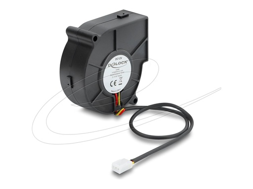 [67495] Delock Radiallüfter Lüftergebläse DC 75 x 75 30 mm - 12 V - 8,47 cfm