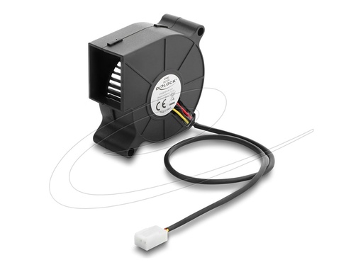 [67492] Delock Radiallüfter Lüftergebläse DC 60 x 60 25 mm - 12 V - 6,35 cfm