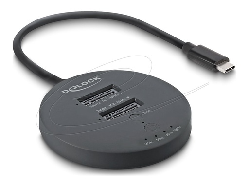 [64364] Delock SSD-Dockingstation - 20 Gbps, Klonfunktion Schächte: 2