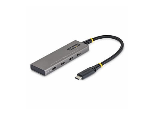 [309B-USBC-HUB] StarTech.com Startech - Hub - 4-Port, 10 Gbps, 100 W PD-Ladung, Überstromschutz, PCR-Aluminium - 3 x USB-C 3.2 Gen 2 + 1 x USB-C 3.2 Gen 2 (Stromversorgung)
