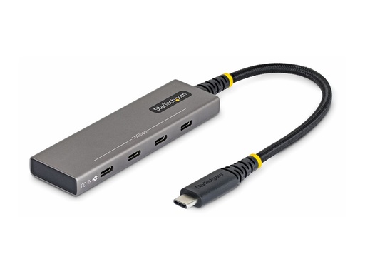 [309B-USBC-HUB] StarTech.com Startech - Hub - 4-port, 10 Gbps, 100 W PD charging, overcurrent protection, PCR aluminum - 3 x USB-C 3.2 Gen 2 + 1 x USB-C 3.2 Gen 2 (Stromversorgung)