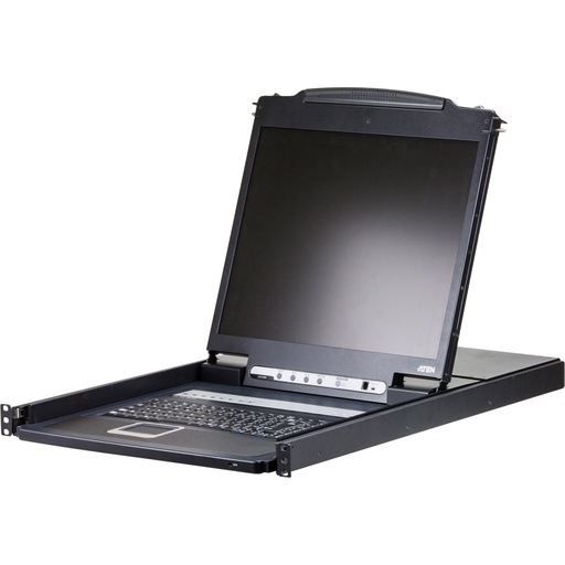 [CL1308N-ATA-AG] ATEN Single Rail 19i LCD KVM Switch USB - VGA and Broadcast Mode-USA-English - KVM-Umschalter - 8-Port