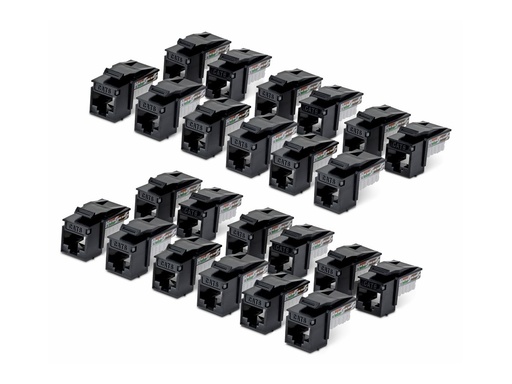 [C6KEY110BK24PK] StarTech.com CAT6 KEYSTONE JACK 24-PACK - Netzwerk - CAT 6