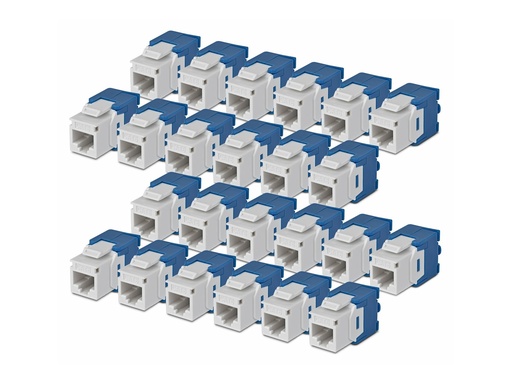 [C6KEYTL180WH24PK] StarTech.com Cat6 Keystone Jack 24-Pack 180-Deg - Netzwerk - CAT 6