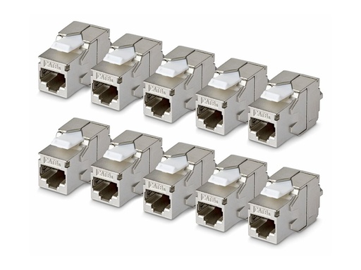 [C6AKEYTLSTP18010PK] StarTech.com Cat6a Keystone Jack 10-Pack 180-Deg - Netzwerk - CAT 6a
