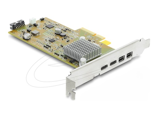 [91372] Delock Serieller Adapter - PCIe 4.0 x4 Low-Profile