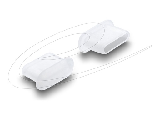 [87409] Delock Staubschutz für USB-C Buchse 10 St Silikon transp.