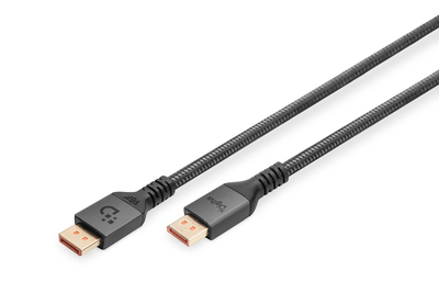 [DB-340111-020-S] DIGITUS 16K DisplayPort Anschlusskabel, Version 2.1,  2m, 80G, schwarz