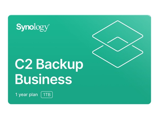 [C2 BACKUP BUSINESS 1TB-1Y] Synology C2 Backup - Abonnement-Lizenz (1 Jahr)