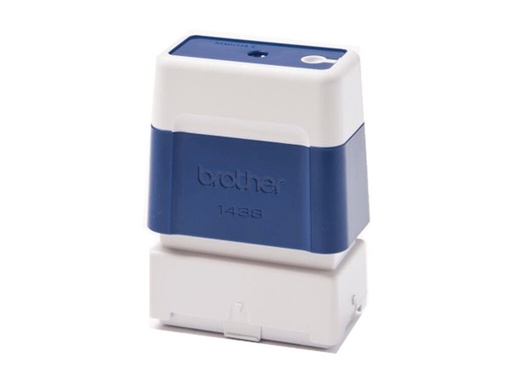 [PR1438E6P] Brother 1438 - Stempel - vorgetränkt - Blau - Benutzerdefinierter Text - 14 x 38 mm (Packung mit 12)