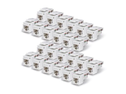 [C6KEY110WHE24PK] StarTech.com Cat6 Keystone Jack 24-Pack 90-Deg 110 - Netzwerk - CAT 6 - Netzwerk - CAT 6
