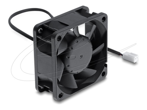 [67445] Delock Axiallüfter DC 60 x 60 25 mm mit Lüfteranschluss schwarz